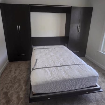 Richmond - Custom closets - Murphy bed with storage cabinets on both sides