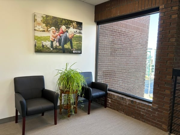 Bay State Physical Therapy - Bedford MA waiting room area.
