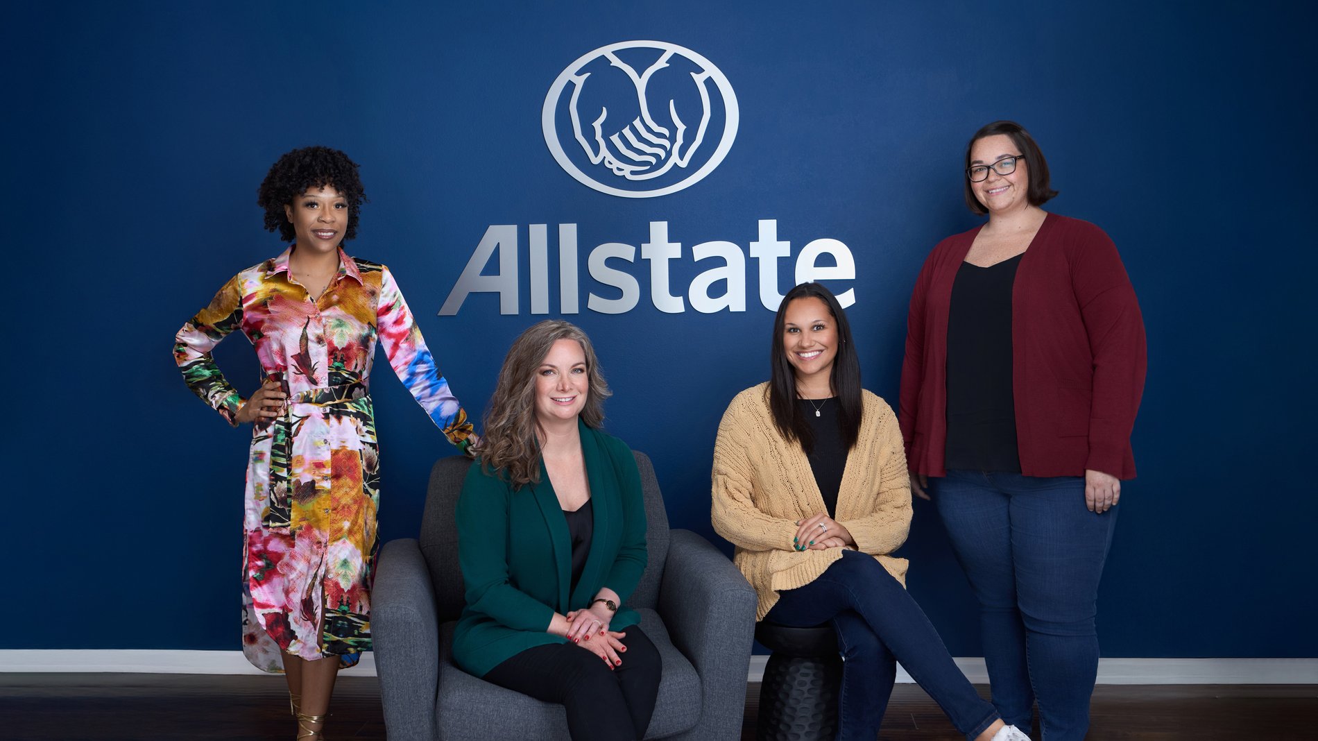 Jennifer King, Allstate Insurance agent in Little Rock, Arkansas, and her staff.