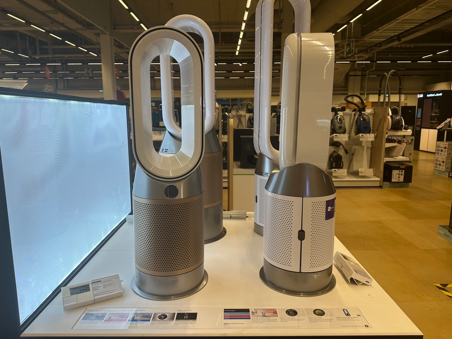 Ventilateurs Dyson chez Boulanger La Valentine.