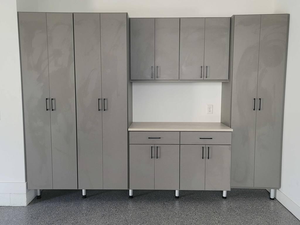 A cabinet storage unit designed for extra organization.