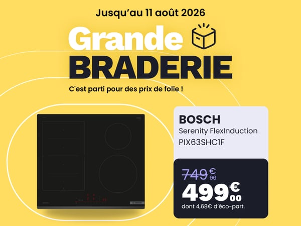 Plaque induction BOSCH PIX63SHC1F Serenity FlexInduction