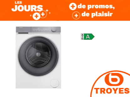 Le lave linge front HAIER HW100-B14367U-FR chez Boulanger Troyes Saint Parres Aux Tertres.