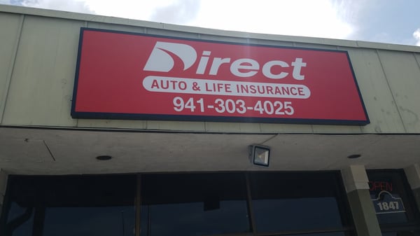 Direct Auto Insurance storefront located at  1847 West Tennessee St, Venice