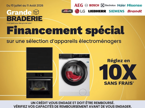 Envie de vous offrir un appareil électroménagers AEG à Niort ? Profitez d'un 10X sans frais pour acquérir un appareil électroménagers AEG à Boulanger Niort