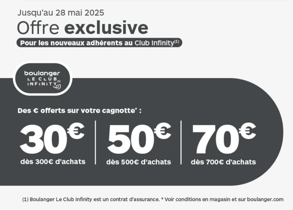 Une offre exclusive dans votre magasin Boulanger Gennevilliers
