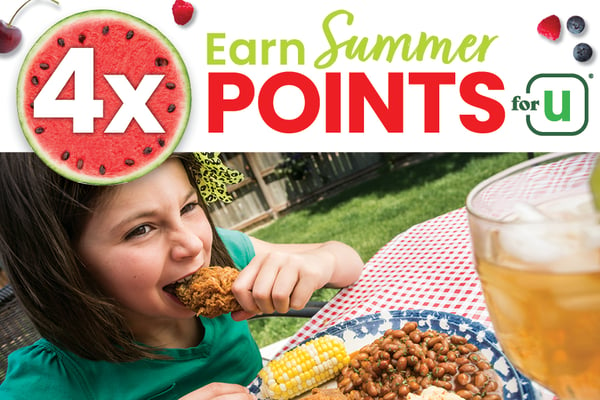 4x earn summer points for u