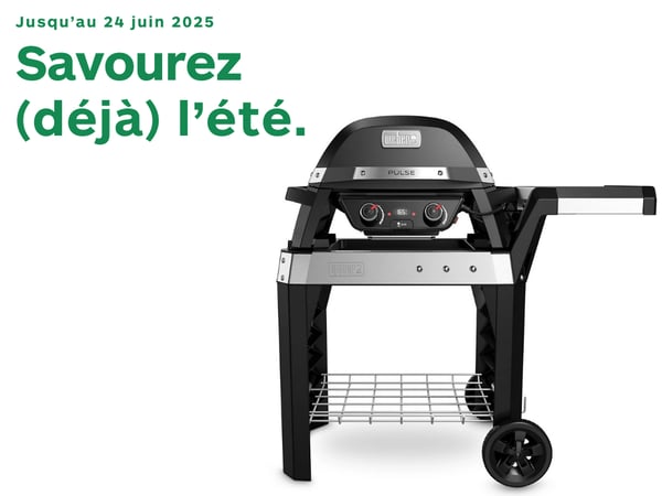 Barbecue électrique WEBER Pulse 2000 noir avec chariot