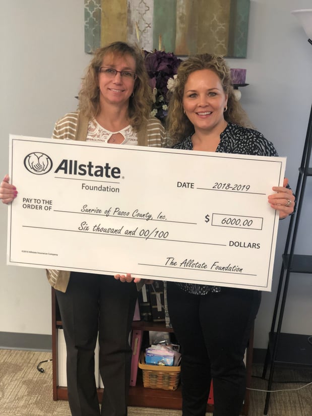 Our office supporting our local Domestic Violence Shelter Sunrise of Pasco