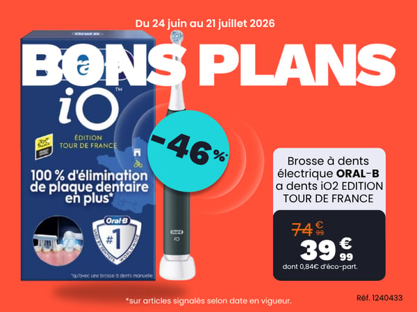 Brosse à dents électrique ORAL-B a dents iO2 EDITION TOUR DE FRANCE