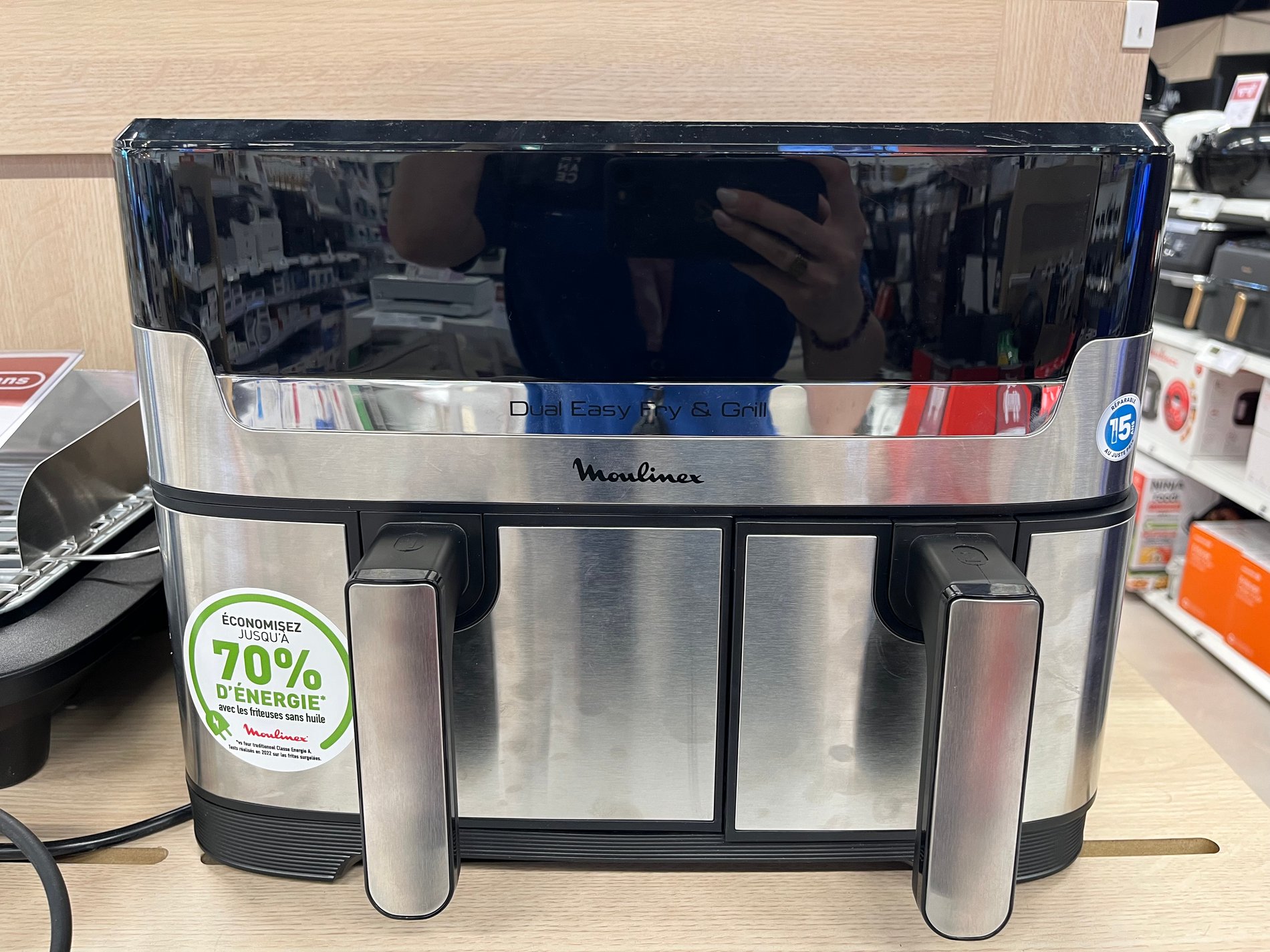 Friteuse Easy Fry Dual double bacs de Moulinex dans votre magasin Boulanger Bourg-en-Bresse.