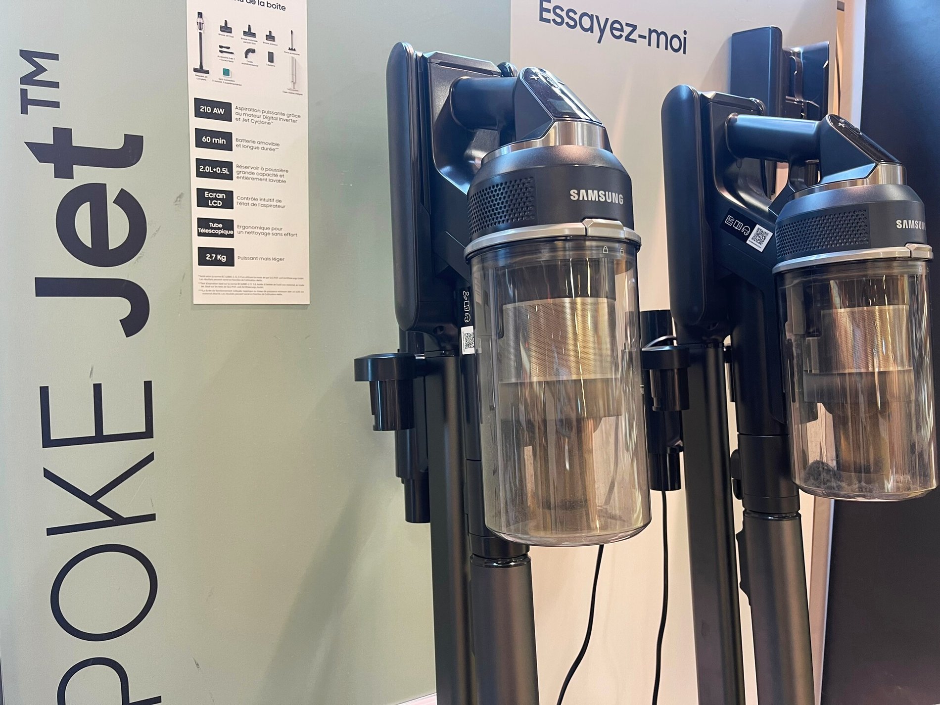 Nouveaux aspirateurs Poke Jet Samsung Boulanger Dijon Toison d'Or