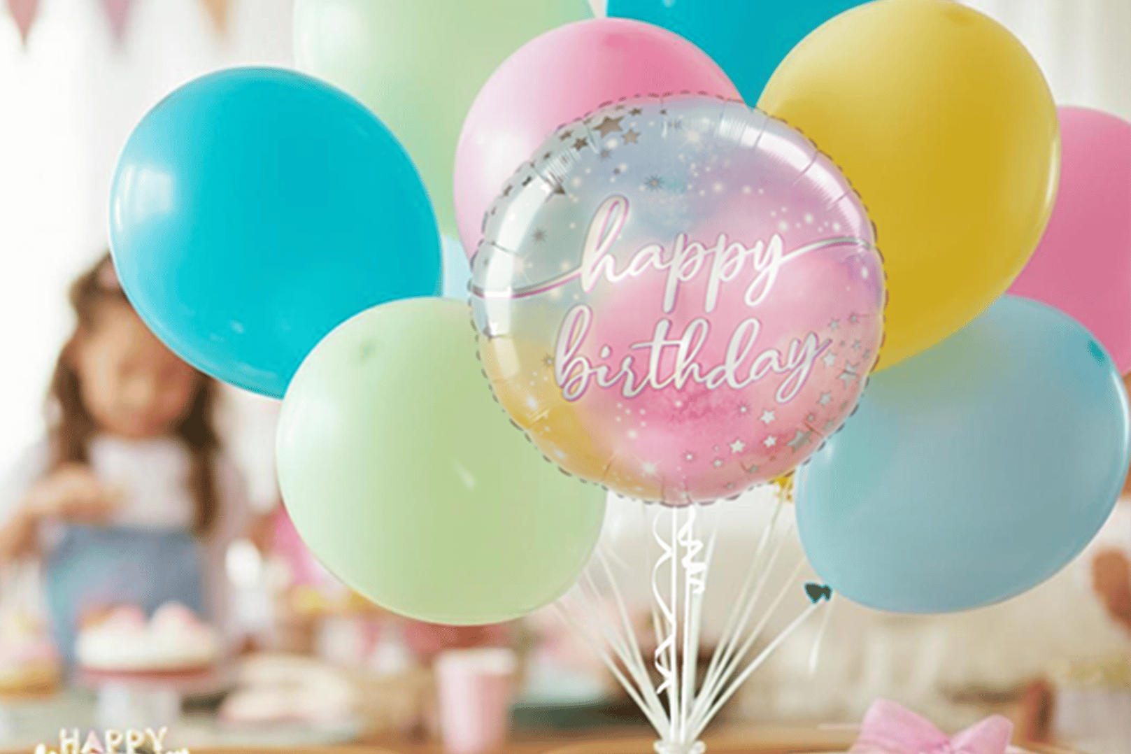 birthday celebration balloons