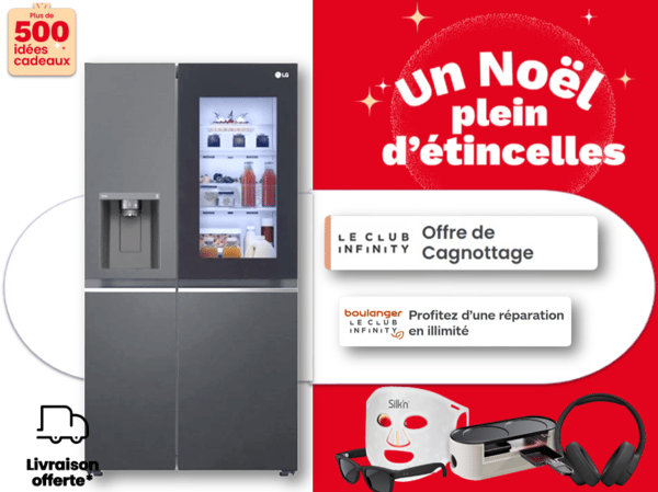 Frigo américain LG Instaview noir – Boulanger Angoulême - Champniers