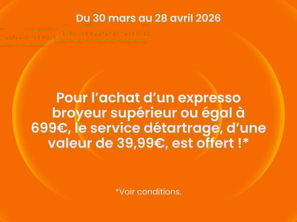 Détartrage offert pour l'achat d'un broyeur à café à  Boulanger La Rochelle Angoulins