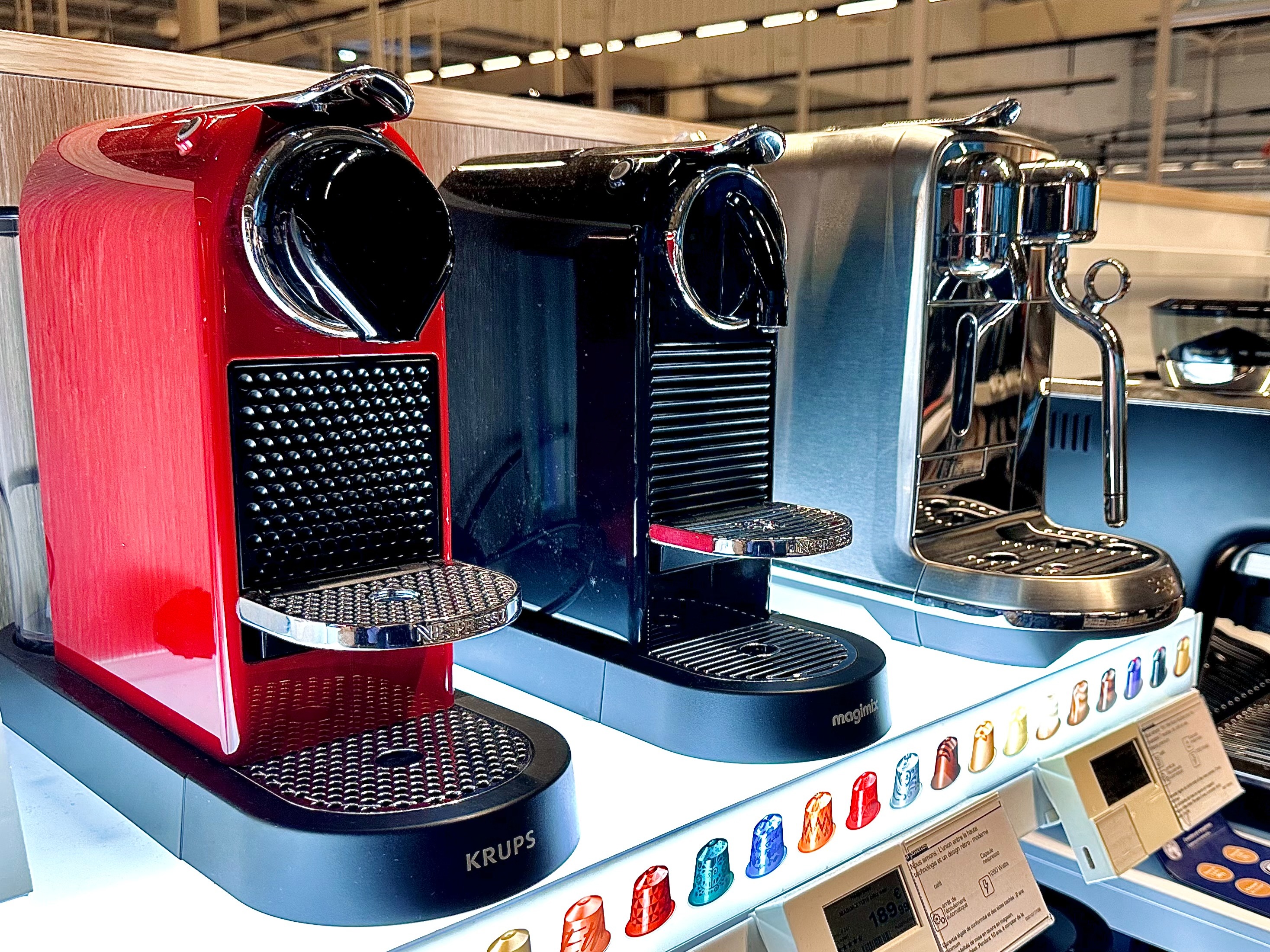 découvrez les citiz nespresso, magimix ou krups  un large choix de coloris vous attend dans votre magasin Saint Etienne Villars