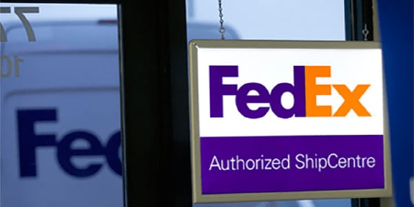 FedEx Authorized ShipCentre sign