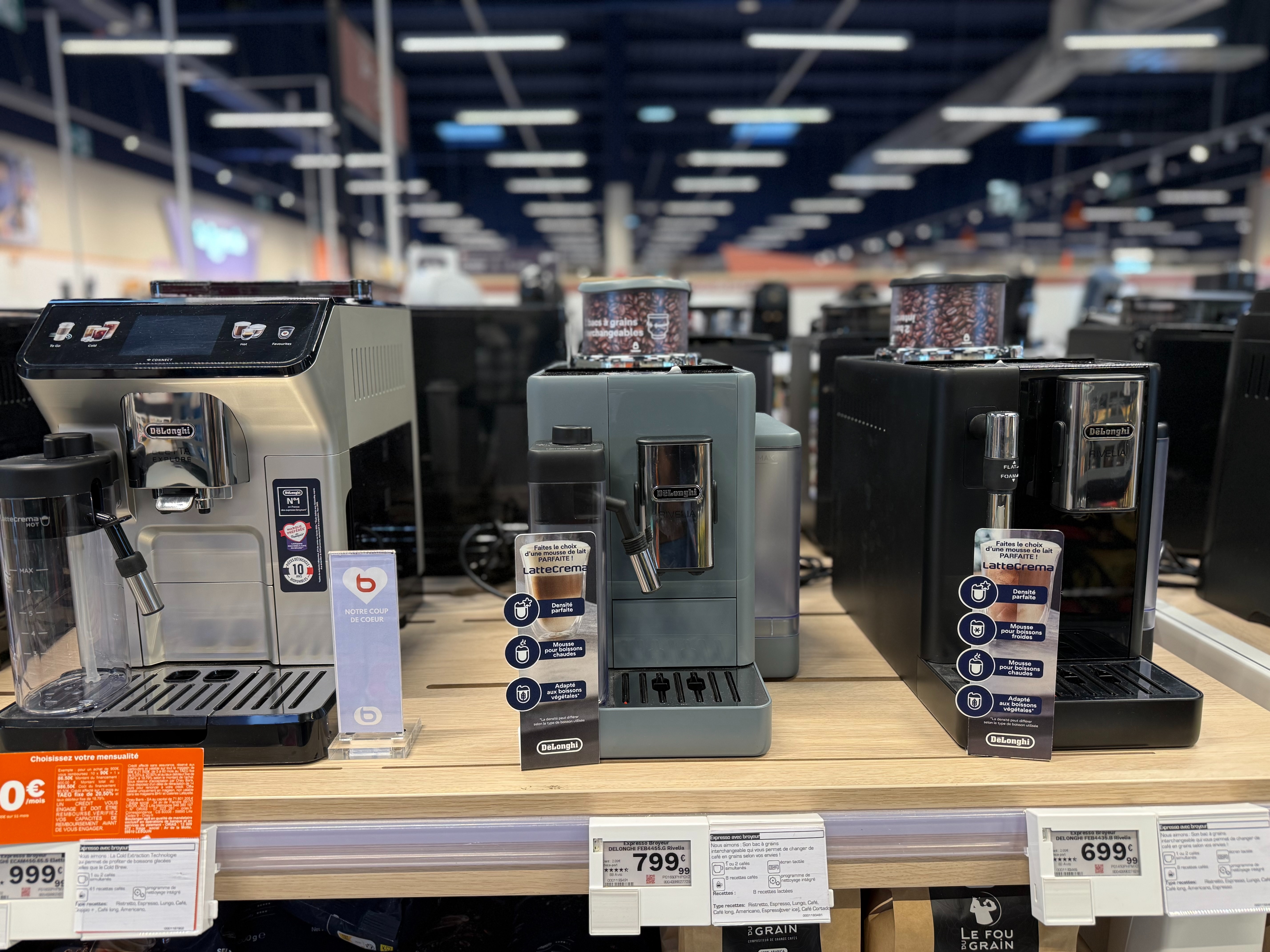 Espace Delonghi du magasin Boulanger Arras