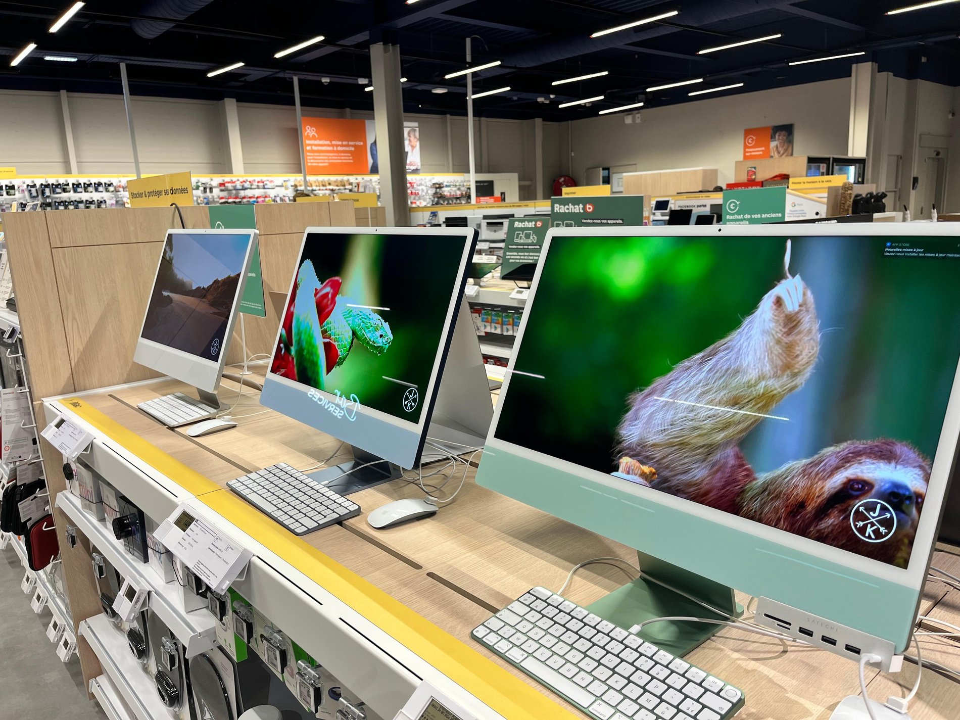 Rayon Imac vert, bleu et gris à Boulanger Limonest