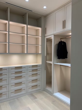 Luxe walk-in closet