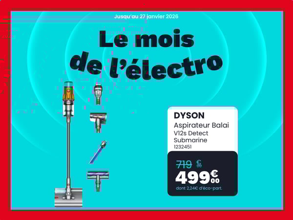 Aspirateur balai DYSON V12s Detect Submarine