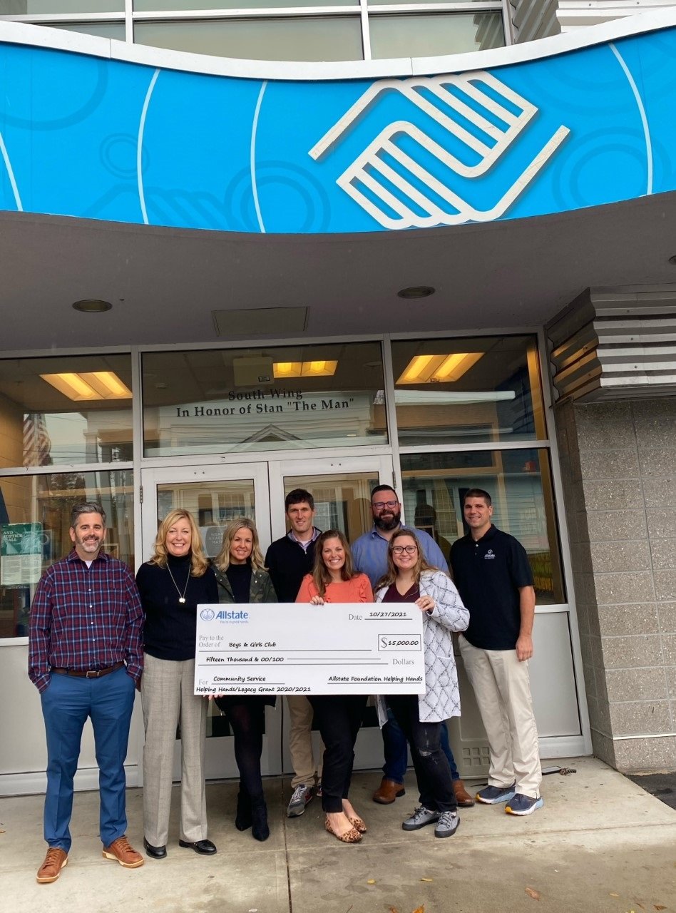 The Agency is committed to serving our community. In recognition of our volunteerism, The Allstate Foundation provided The Boys &amp; Girls Club with a $15,000 Helping Hands Grant for 2020-2021. These funds will help them continue their support of our community.