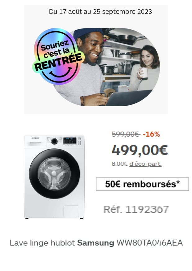 Retrouver notre sélection de Lave Linge dans votre magasin Boulanger Villefranche sur Saône