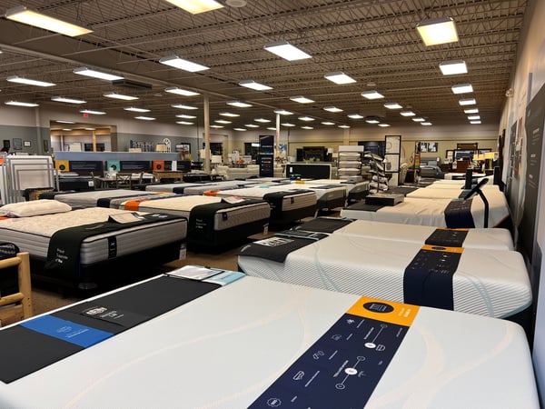 Mattresses at Slumberland Furniture Store in Hibbing,  MN