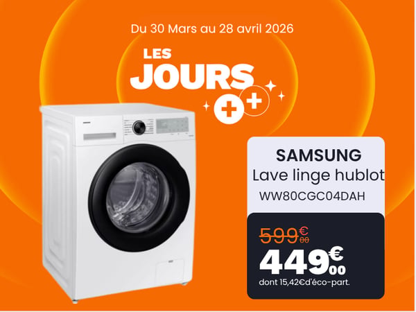 Lave linge hublot SAMSUNG WW80CGC04DAH