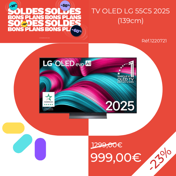 TV OLED LG 55C5 2025 (139cm)