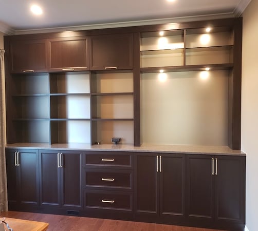 home office, home office ideas, custom cabinets, storage solutions, custom cabinets closets, home design