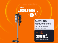 Aspirateur balai SAMSUNG Jet 75E Pro Silver VS20B75BDR5