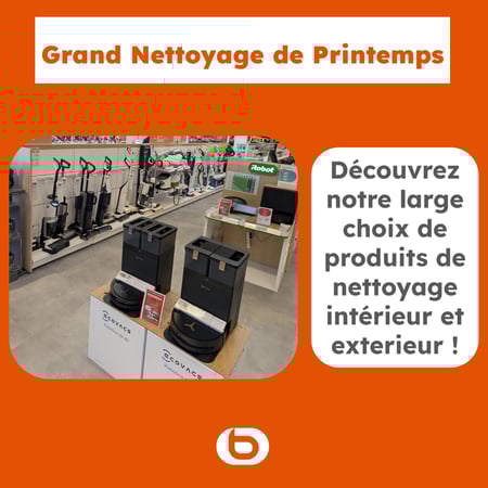Nettoyage de Printemps Boulanger Barentin Rouen Yvetot ELGATO NEO NINJA FISSLER SAMSUNG four multifonction FOUR STARLINK DYSON gamers NOVA 5P LECTEUR CD BISSEL CASQUE DREAME TINECO XIAOMI  COOKUT sorbetieres NINJA SLUSHI SMEG JBL four compact FOUR ELECTRIQUE MICRO ECOVACS GARMIN KARCHER