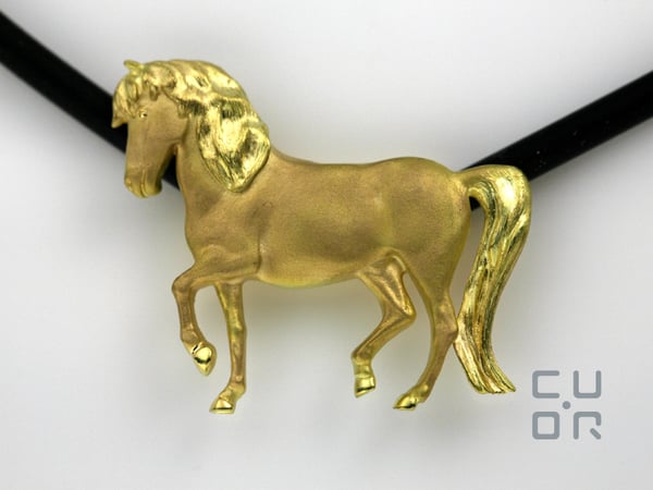 Anhänger Gelbgold Lusitano