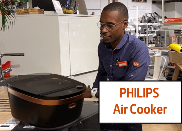 Venez découvrir  notre animation sur le nouveau robot de cuisine multicuiseur Philips Air Cooker au magasin Boulanger de Paris Passy