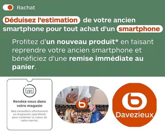 Le rachat pour la reprise de vos appareils, c'est facile !