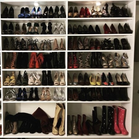 Custom closets with shelves for shoe organization California Closets Pensacola & Panama City, FL