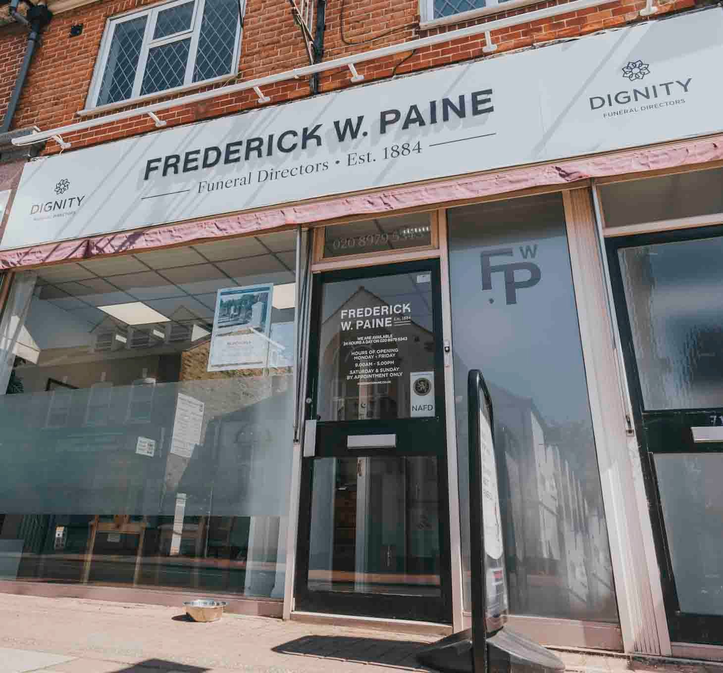 Frederick W Paine Funeral Directors East Molesey