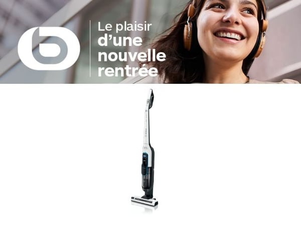 L'Aspirateur balai Bosch Athlet blanc BCH86SIL2 chez Boulanger Thiais