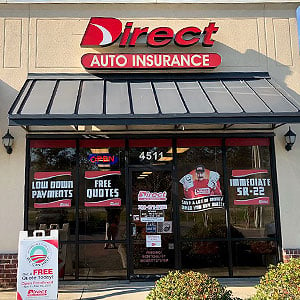 Direct Auto Insurance storefront located at  4511 Denny Avenue, Pascagoula