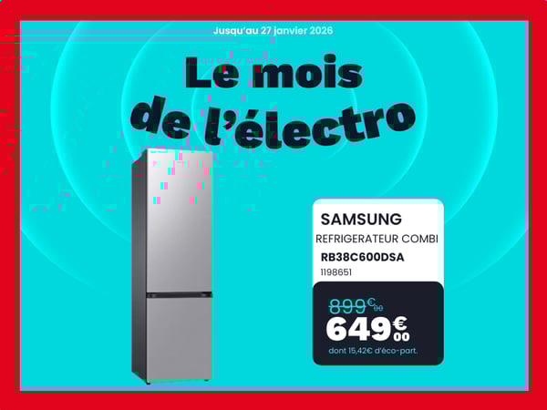 Réfrigérateur combiné SAMSUNG RB38C600DSA