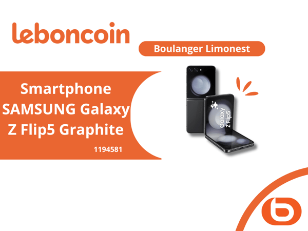 Smartphone Samsung Galaxy ZFlip 5 sur leboncoin Boulanger Limonest