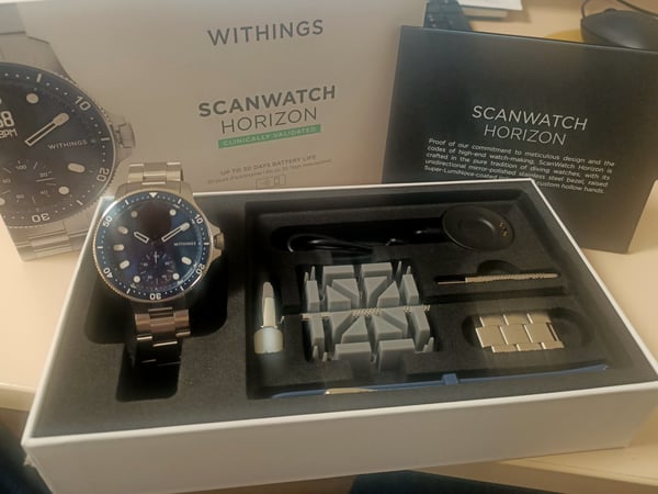 Montre WITHINGS Scanwatch horizon bleu