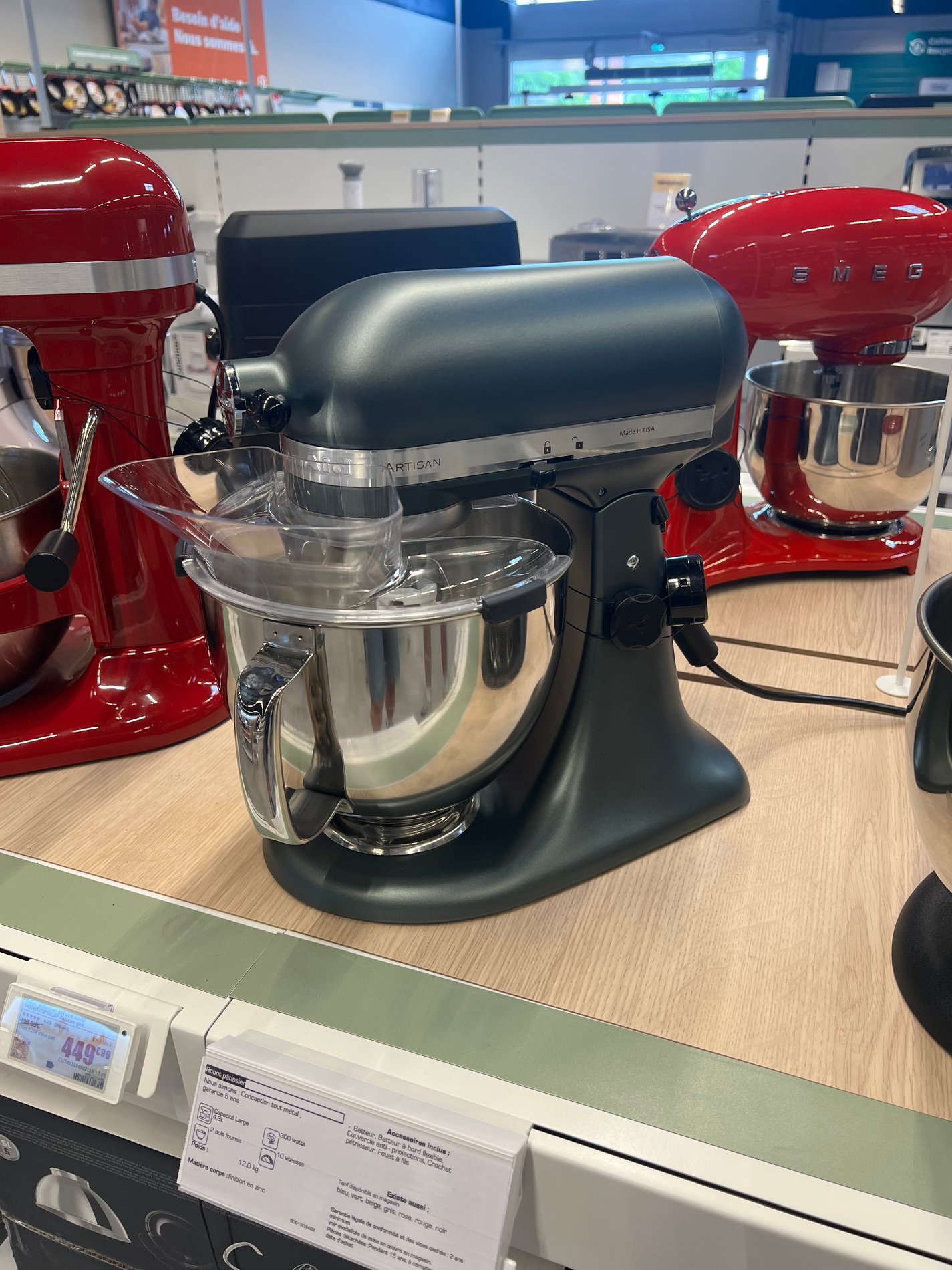 robot patissier vert foncé kitchenaid dans votre magasin boulanger st quentin