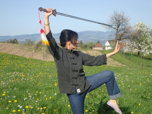 Tai Chi Yang Stil Schwert Form mit 32 Folgen