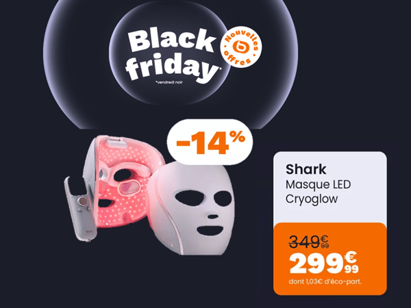 Masque LED SHARK CryoGlow
