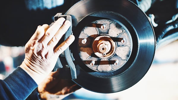 replacement of a rotor on a vehicle brake system.