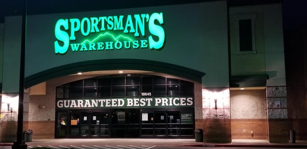 The front entrance of Sportsman's Warehouse in Hillsboro