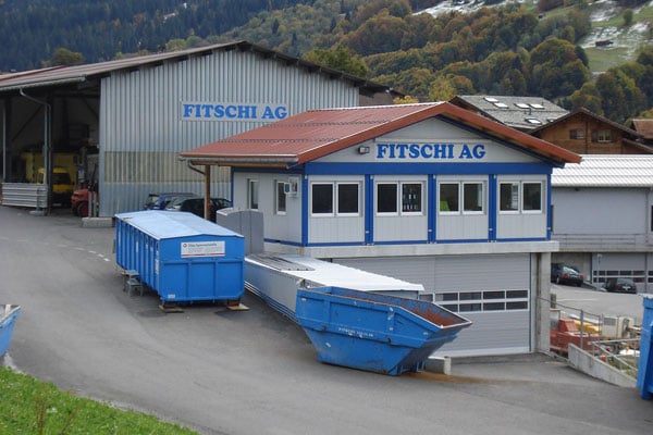 Wertstoffplatz/ Recycling Fitschi AG Saas
