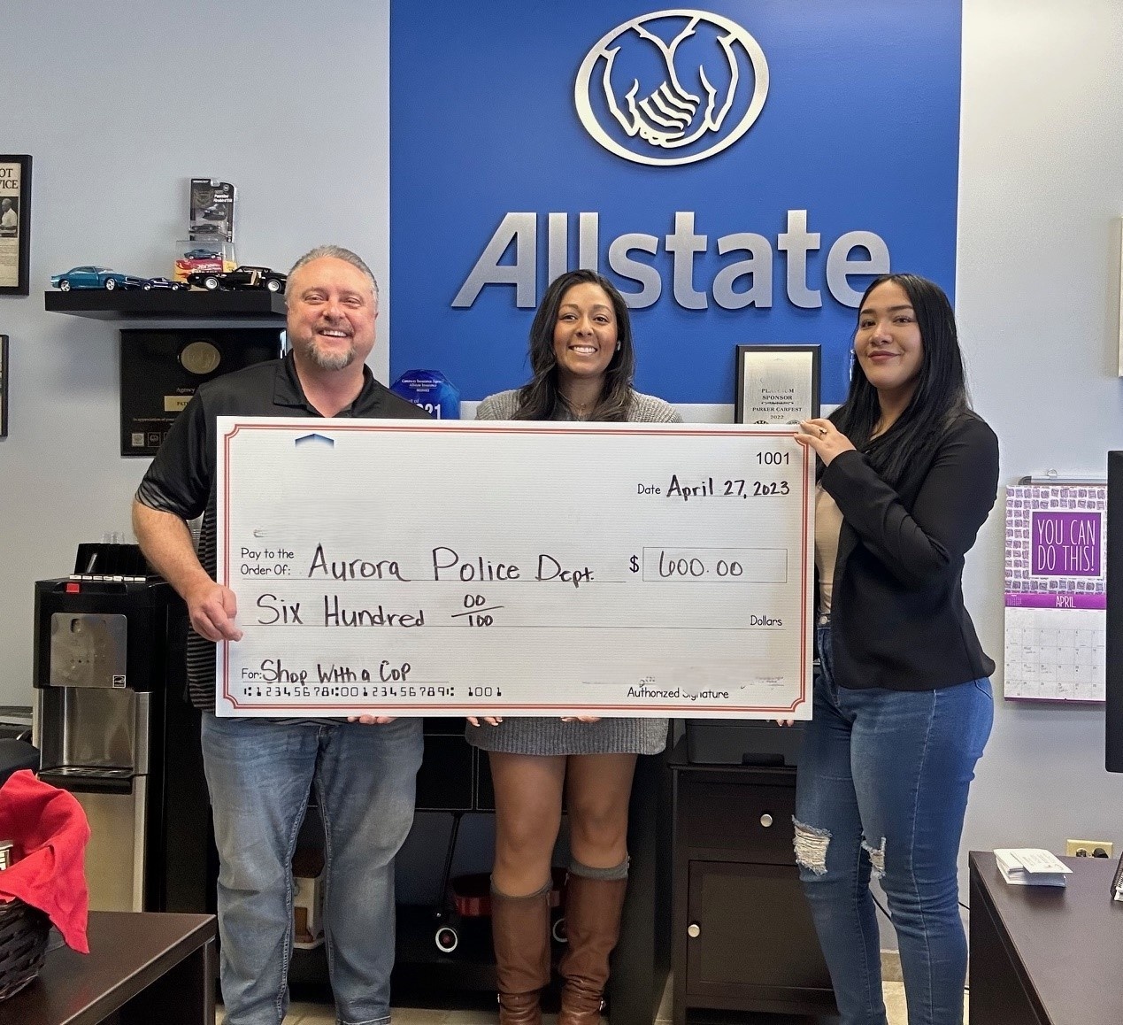 Donation for Aurora Police Department